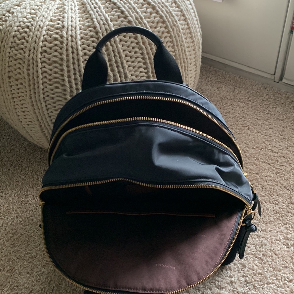 Coach brand- Nylon Cargo Carrie Backpack. Black. Brand new never used. - Picture 6 of 6